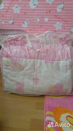 Полный комплект в кроватку на новорожденного