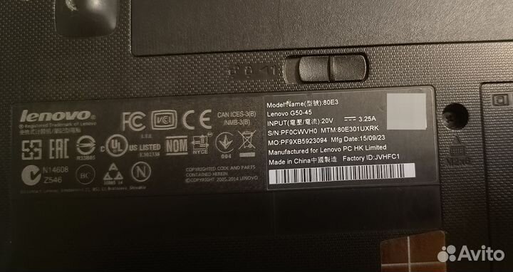 Ноутбук lenovo g50-45