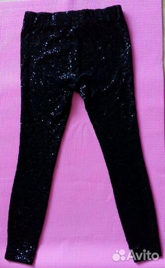 Лосины-брючки праздничные с паетками