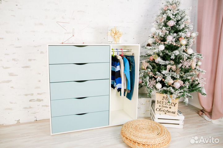 Комод 5 ящиков со штангой