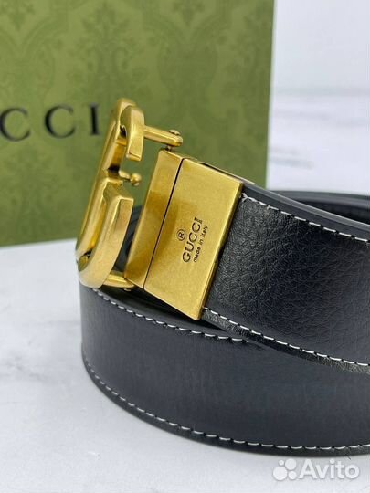 Подарочный набор для мужчин Gucci ремень+бумажник