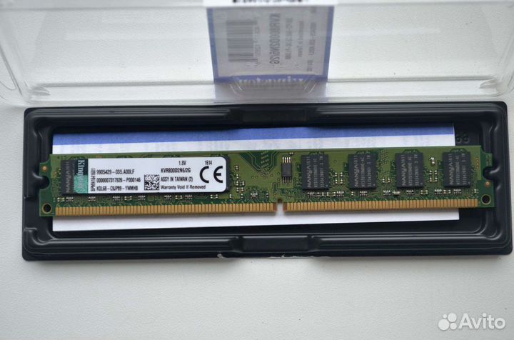 Kingston 2 гб DDR2 для пк (KVR800D2N6/2G)