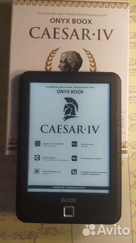 Onyx boox Caesar 4 (300 ppi, теплая подсветка)