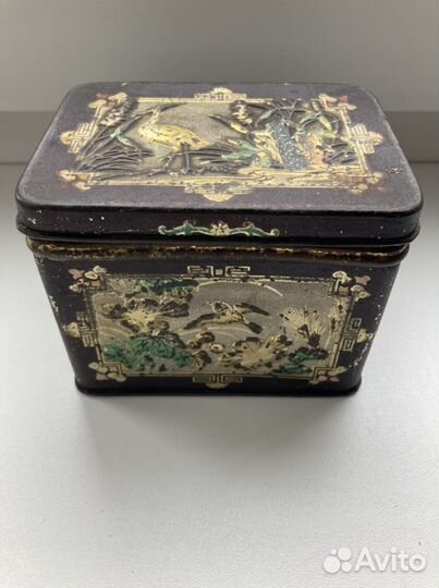 Чайница жестяная коробка