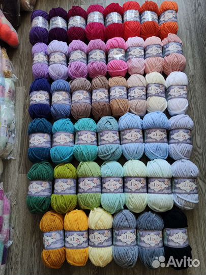 Пряжа плюшевая Ализе Веллуто Alize Velluto