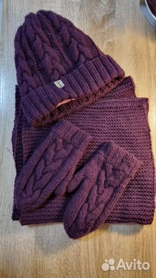 Комплект (шапка,снуд,варежки) для девочки