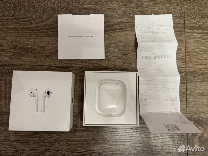 Наушники apple airpods with Charging Case Оригинал