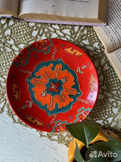 Тарелка ручная роспись