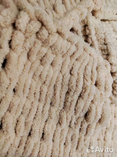 Вязаный плед большой
