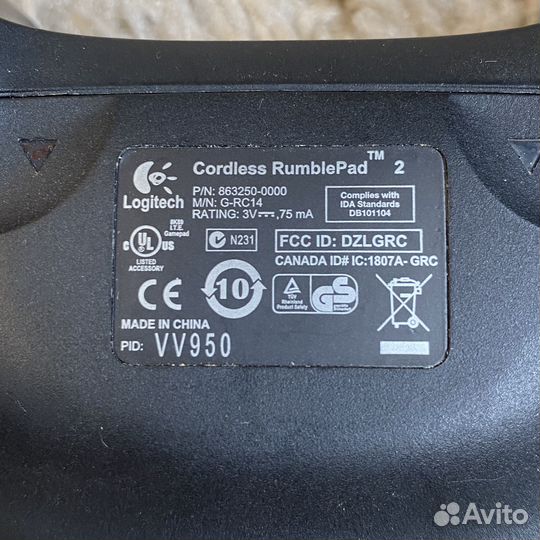 Геймпад logitech Cordless Rumblepad 2