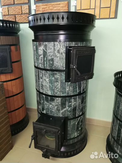 Кирпичная банная печь с каменкой для Русской бани