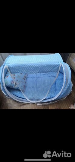 Детская летняя кроватка с москитной сеткой