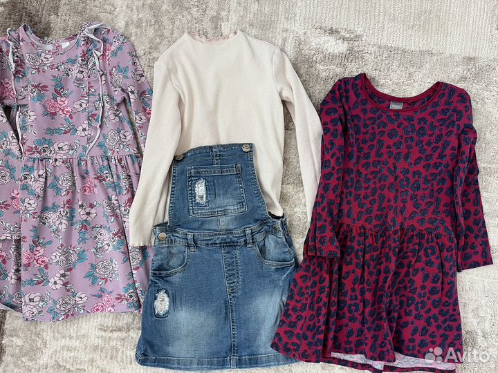 Платья 10шт 122-128р