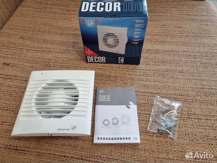 Вентилятор вытяжной Soler&Palau Decor 100С новый