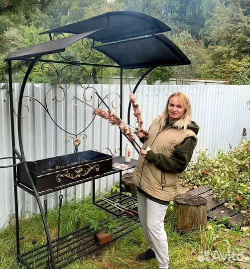 Мангал со столиком