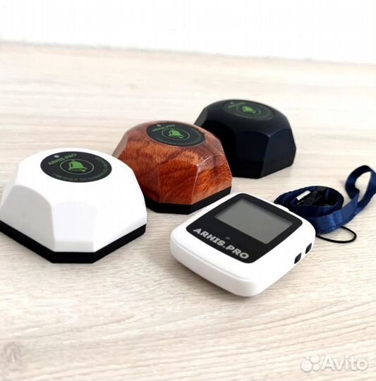 Кнопка вызова персонала и часы пейджер Поясной