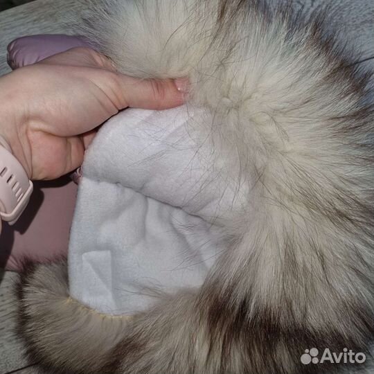 Муфта варежки для коляски с нат. мех