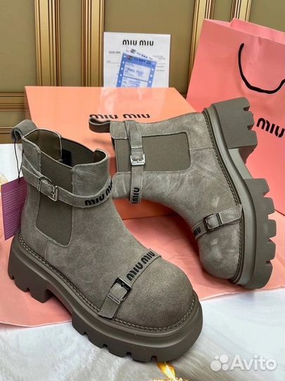 Ботинки женские зимние miumiu