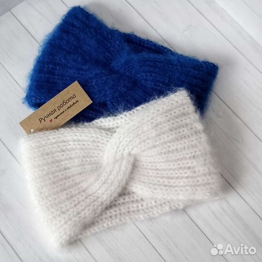 Повязки на голову вязаные