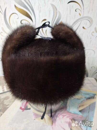Норковая шапка мужская новая