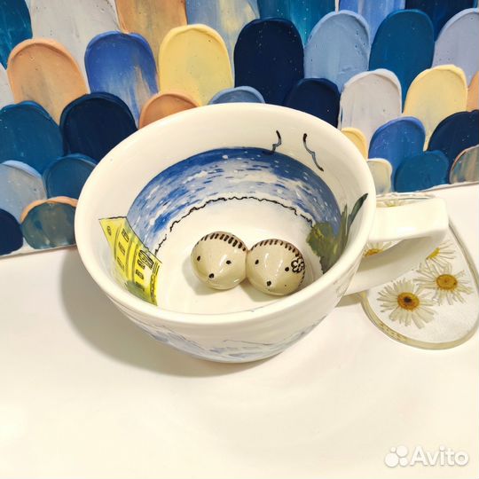 Кружка керамическая ручная работа