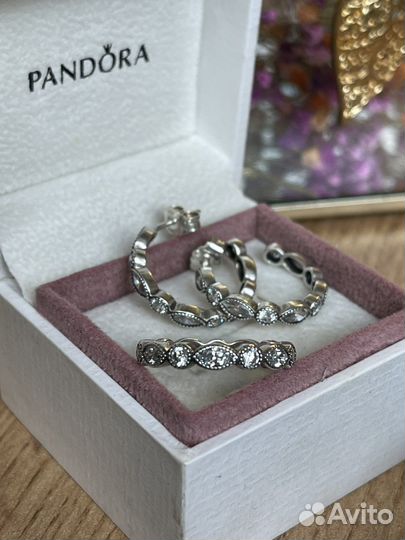 Пандора pandora колцо/серьги