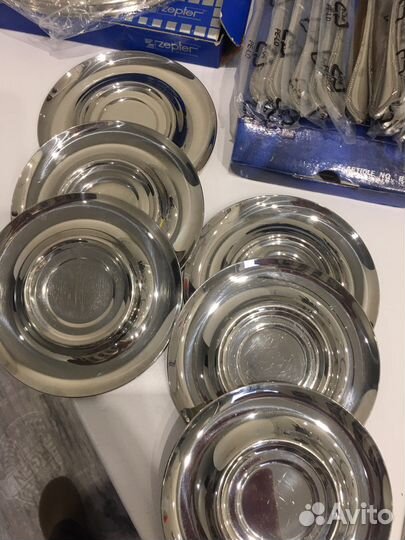 Цептер ; блюдца 6 шт ; щипцы оригинал