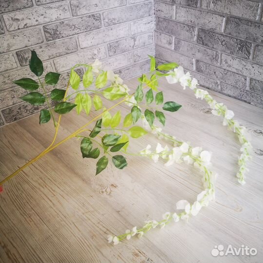 Ветка глицинии искусственные цветы