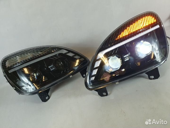 Фары на Газель 3302 Bi-LED (4линзы)
