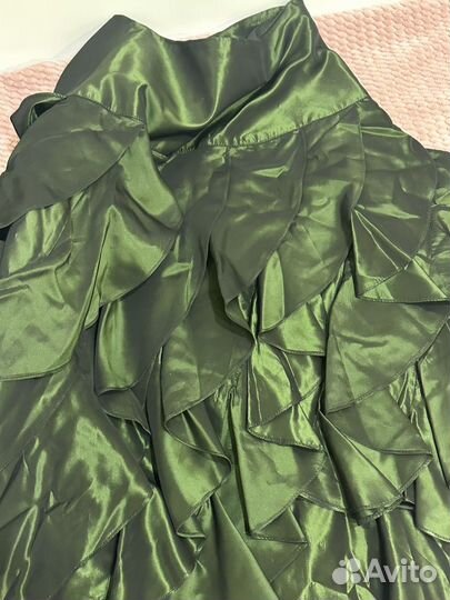 Зеленая юбка в пол birrin 38