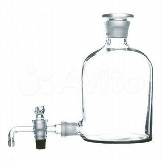 Склянка для реактивов с краном (бутыль Вульфа), 10