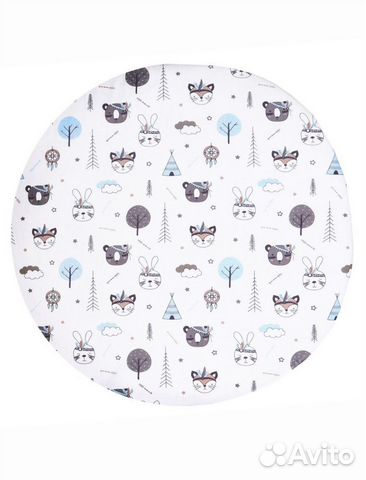 Простынь на резинке в детскую кровать