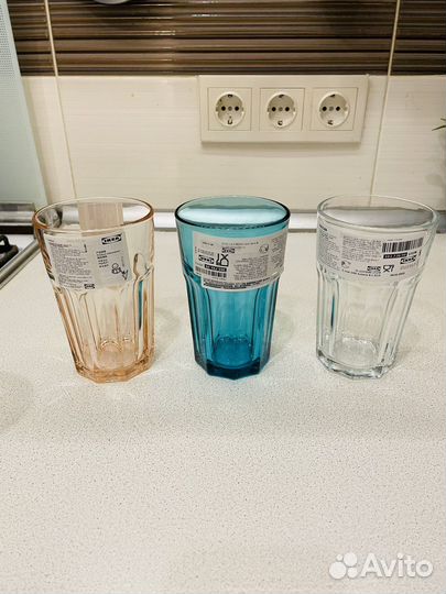 Набор стаканов 350 мл Икеа Покал 6 шт новые