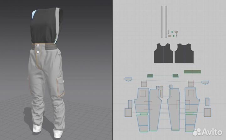 Разработка лекал 3D Конструктор