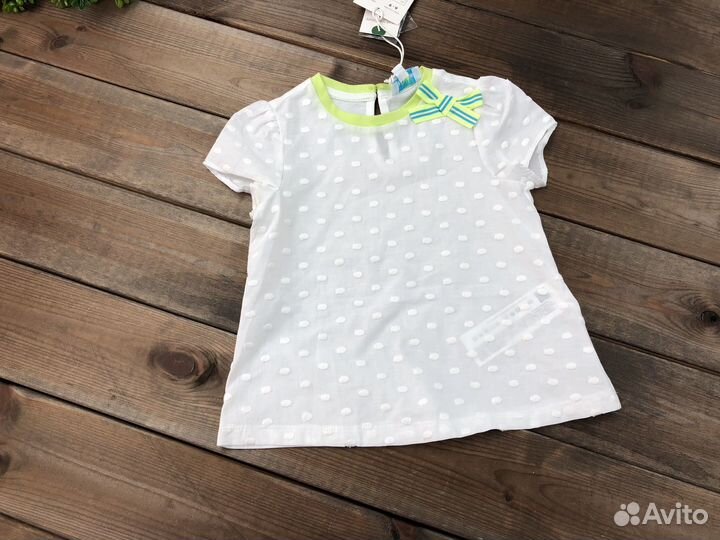 Платье футболка для девочки 68 74 Италия