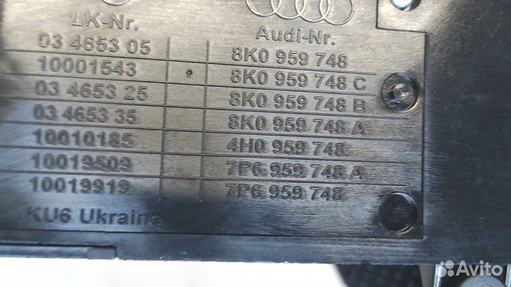 Кнопка сидений Audi A4 (B8), 2013