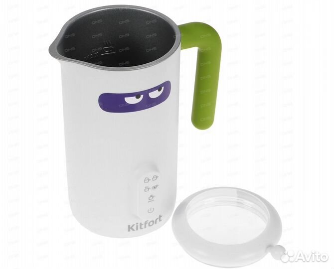 Новый капучинатор 500мл Kitfort KT-774-2 белый/зел