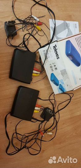 Передатчик и приёмник A/V с радиоудлиннителем пду