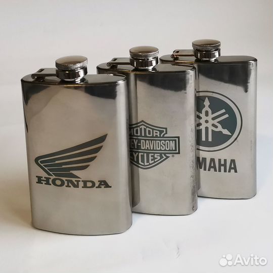 Фляжка из нержавейки Honda Yamaha Harley Davidson