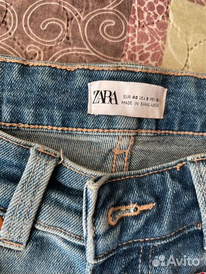 Джинсы zara женские зауженные