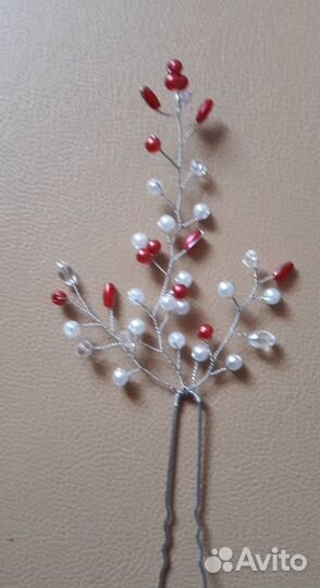 Свадебное Украшение для волос ручной работы