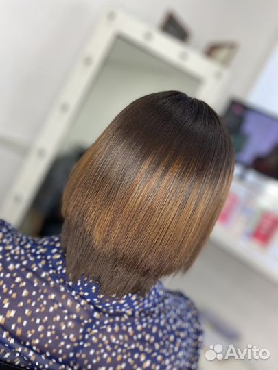 Кератиновое выпрямление волос