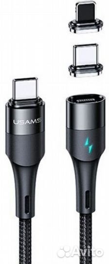 Кабель QC3.0, 20, 60 Ватт, Type-C, Apple, microUSB