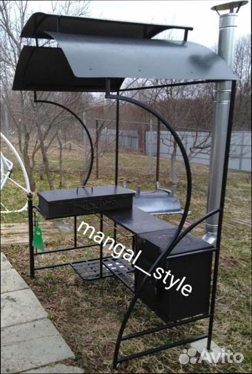 Мангал с крышей