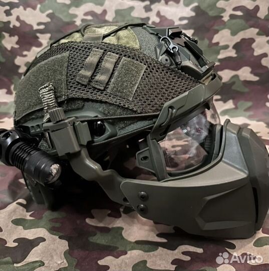 Тактическая Маска Полумаска для Шлема