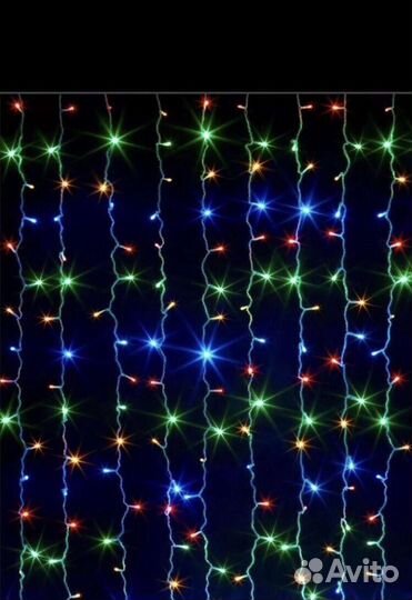 Гирляндная штора