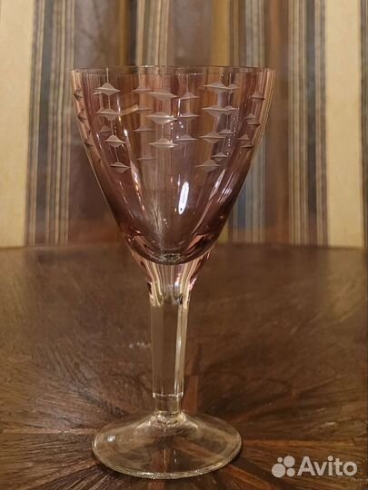 Фужеры и рюмки марганцевое стекло СССР