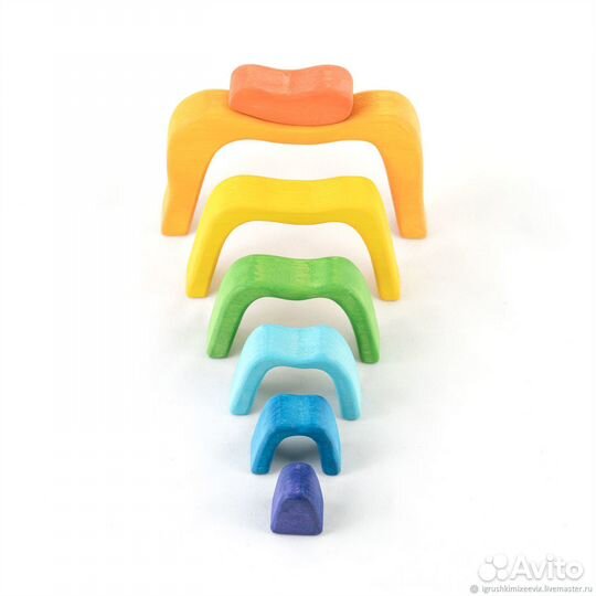 Пирамидка-пазл Воротца радуга