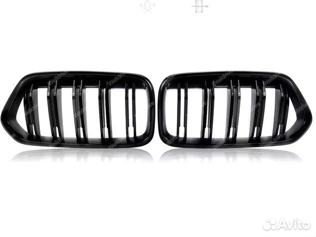 Решетки радиатора BMW X2 F39 M стиль черный глянец