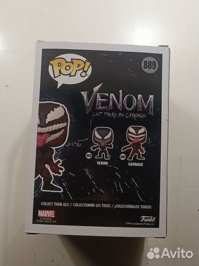 Фигурка Funko POP Venom 2: Carnage 889